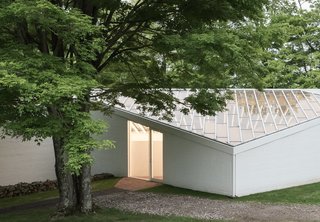 The Sculpture Gallery in architect Philip Johnson’s Glass House Estate in New Canaan, Connecticut, is a skylighted space with an almost entirely glass roof that showcases his art collection.