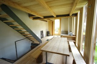 This 17th-century barn in the historic core of Bregaglia in Grigioni was renovated with Sisal—a natural fiber flooring of coconut and marsh grass—in the bedrooms.