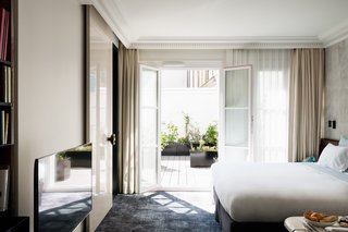 The interiors of Les Bains in Paris, France