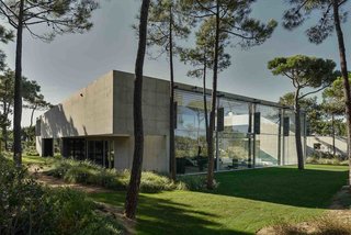 A Pool With a Glass Bottom Hovers Over Another at a House in the Portuguese Riviera - Photo 1 of 12 -