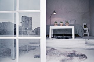 Located in the northeastern corner of Gotland island in the remote Furillen peninsula, the industrial-chic Fabriken Furillen is set amidst the haunting limestone formations of an old quarry. Designed by Gothenburg photographer Johan Hellström, this eco-friendly hotel has soft, inviting interiors in different shades of gray and white.
