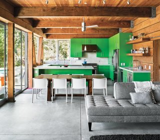 9 Eco-Friendly Homes With Smart, Sustainable Features - Photo 8 of 9 - Architect Michael Cobb used sustainable materials like straw bales and rammed earth in the construction of this weekend home in Healdsburg, California.