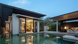 If you want to escape the crowds while in Bali, the clean-lined villas at Soori Bali are ideal. Designed by architect Soo K. Chan—founder of SCDA Architects—and his wife Ling Fu, the modern villas pay homage to the local culture with materials like stone from nearby village quarries, and ornaments crafted out of terra-cotta and ceramic by Balinese artisans. 