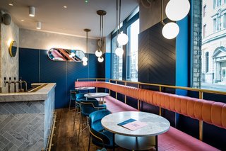 In the hands of Biasol, this heritage-listed London warehouse from the 1870s became a cool Art Deco-inspired restaurant called Clerkenwell Grind.