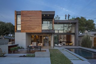 Iceland prefab pioneers Tryggvi Thorsteinsson and Erla Dögg Ingjaldsdóttir of Minarc built this Los Angeles family home with mnmMOD, a customizable, locally manufactured building system of prefabricated panels that the duo designed—which minimizes energy consumption and reduces a home’s carbon footprint. Made with a blend of 30-percent recycled steel and cradle-to-cradle-certified extruded polystyrene, mnmMOD components can be assembled with just a screw gun.
