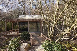 This Company Can Design, Build, and Deliver a Sustainable Prefab in Just 12 Weeks - Photo 9 of 13 - This yoga studio in Sussex combines indoor spaces with outdoor pavilions that connect with nature for a peaceful, Zen-like atmosphere.