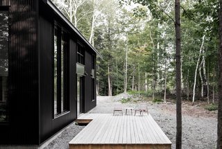 A Lofty Nature Retreat in Quebec Inspired by Nordic Architecture - Photo 9 of 16 -