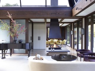 Fashion designer Josie and her husband Ken Natori are big fans of traditional Japanese architecture, so when Brooklyn-based practice Tsao & McKown Architects designed their home in Pound Ridge, New York, they used a heavy, exposed-timber structure, and included Japanese-style gardens and landscaping.