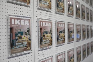 The IKEA Museum in Älmhult allows guests to put themselves on the cover of a catalogue.