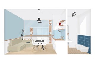 A Tiny Apartment in the Italian Riviera Takes Cues From Nautical Design - Photo 9 of 9 -