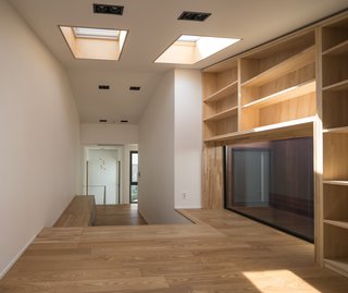 Skylights on the second level of the house