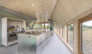 The open plan kitchen on the ground floor