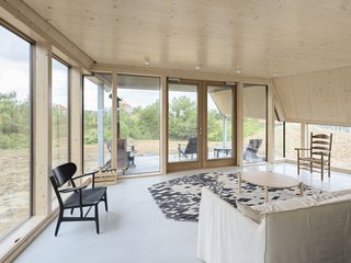 The porch is easily accessible from the living lounge.