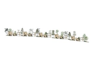 Five weekend houses in the town of Valle de Bravo