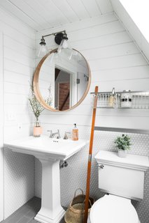 The bathrooms feature Kohler Brockway sinks.