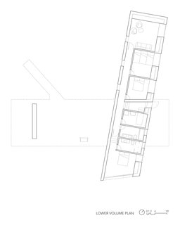 Floor plan for the lower volume