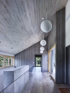 Above is the hallway on the second level of the house.