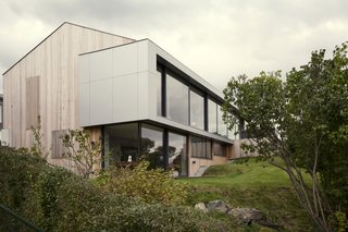 The study opens up to the spacious backyard.