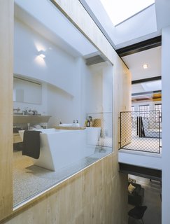 A 19th-Century Dutch Workshop Is Now a Stunning, Spacious Loft - Photo 8 of 13 - A large skylight brings a significant amount of natural light into the interior.