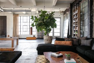 Due to its expansive open floor plan, the space was broken up into separate areas to create an intimate, inviting feel.