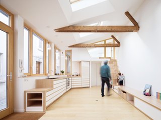 Before and After: A Renovated Artist's Studio Is Now an Airy, Efficient Home - Photo 5 of 16 - Windows and skylights from the eastern façade bring in an abundance of light throughout the day.
