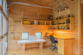 The workshop in the bunkhouse.