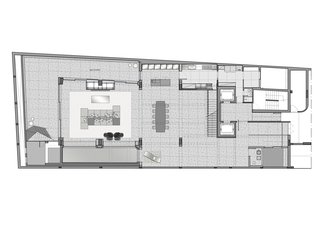 Lower level floor plan.