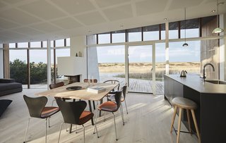 As with many modern Scandinavian homes, the interior of this home is bright and airy.