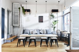 Taking inspiration from travels to exotic locales, and the conviviality of the expatriate lifestyle, this establishment in London's Stoke Newington neighborhood has hints of Asia and the Mediterranean in its design.