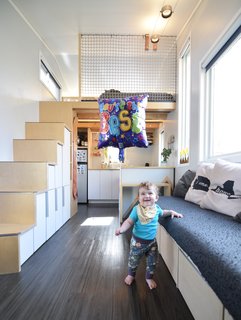 Large windows bring plenty of light into the house.