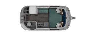 The other floor plan houses a permanent bed with a Tuft & Needle mattress, ideal for those going on longer trips. "There's really nothing else like it," Wheeler states. "Nest acknowledges Airstream's lasting legacy, while anticipating a new potential for outdoor adventure." 