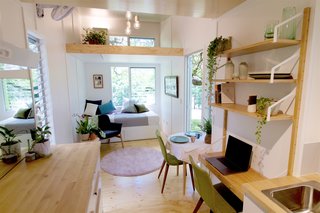 This Midcentury-Inspired Tiny House Radiates Clever Design - Photo 4 of 10 - Designed to adapt and expand with the changing needs and budget of its owner, Swallowtail’s structure and floor plan allow for a flexible arrangement of furniture. 