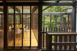 Stairs and corridors weave through outdoor areas to create a sensual, tropical-resort ambience.