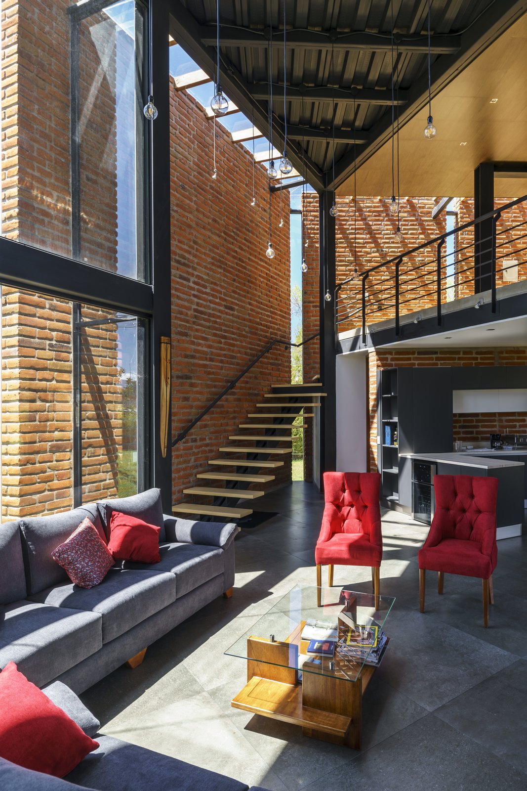The living room.