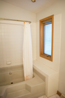 The original bathroom layout was extremely small and compact, housing a dated feel.