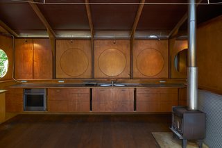Like the doors and portholes on a boat, the openings can be tightly shut when needed for storm and wind protection.
