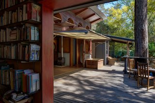 Set against a timber wall, a Japanese bath allows the homeowner to enjoy a leisurely soak while meditating on nature.