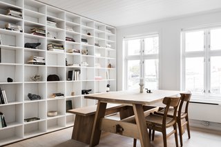 Plenty of light pours in through the large windows in the main living area.
