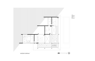 The second-level floor plan.