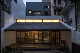 All the decade-old trees within and around the existing house were retained. 