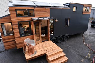 The family wanted a room on the main floor that could serve as an office and playroom. They also desired their home to include two sleeping lofts, rather than just one.