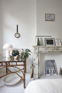 "I added pendant lamps, reading lamps, table lamps, and floor lamps for a cozy mood," she explains. "The light sources emanating from varying heights creates a wonderful atmosphere."