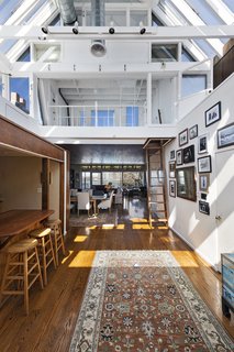 Mailer worked on the interiors of the 1,636-square-foot flat himself.
