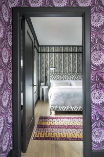Inspired by vintage graphics from a variety of European countries, Wearstler custom designed 32 original patterns exclusively for the hotel.