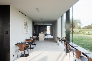 For the B&B, the architects have retained the sectional proportions of the existing buildings.
