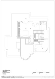 The upper-level floor plan.