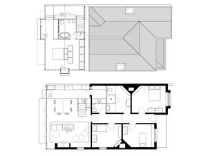 A drawing of the floor plan.