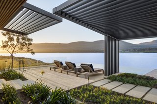 Robust and low-maintenance metal mesh—which offers both solar and privacy control—has been chosen for the screens. 