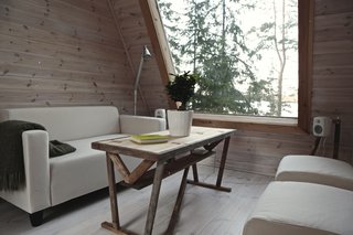 Falck designed the cabin to maximize space and improve acoustics and light flow.