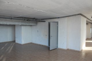Before: the entrance to the equipment room.